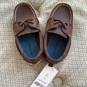 Carters toddler boys boat shoes size 8 NWT